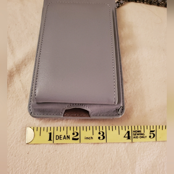 Overland Izmir Leather Crossbody Phone Wallet Light Blue - Picture 2 of 9